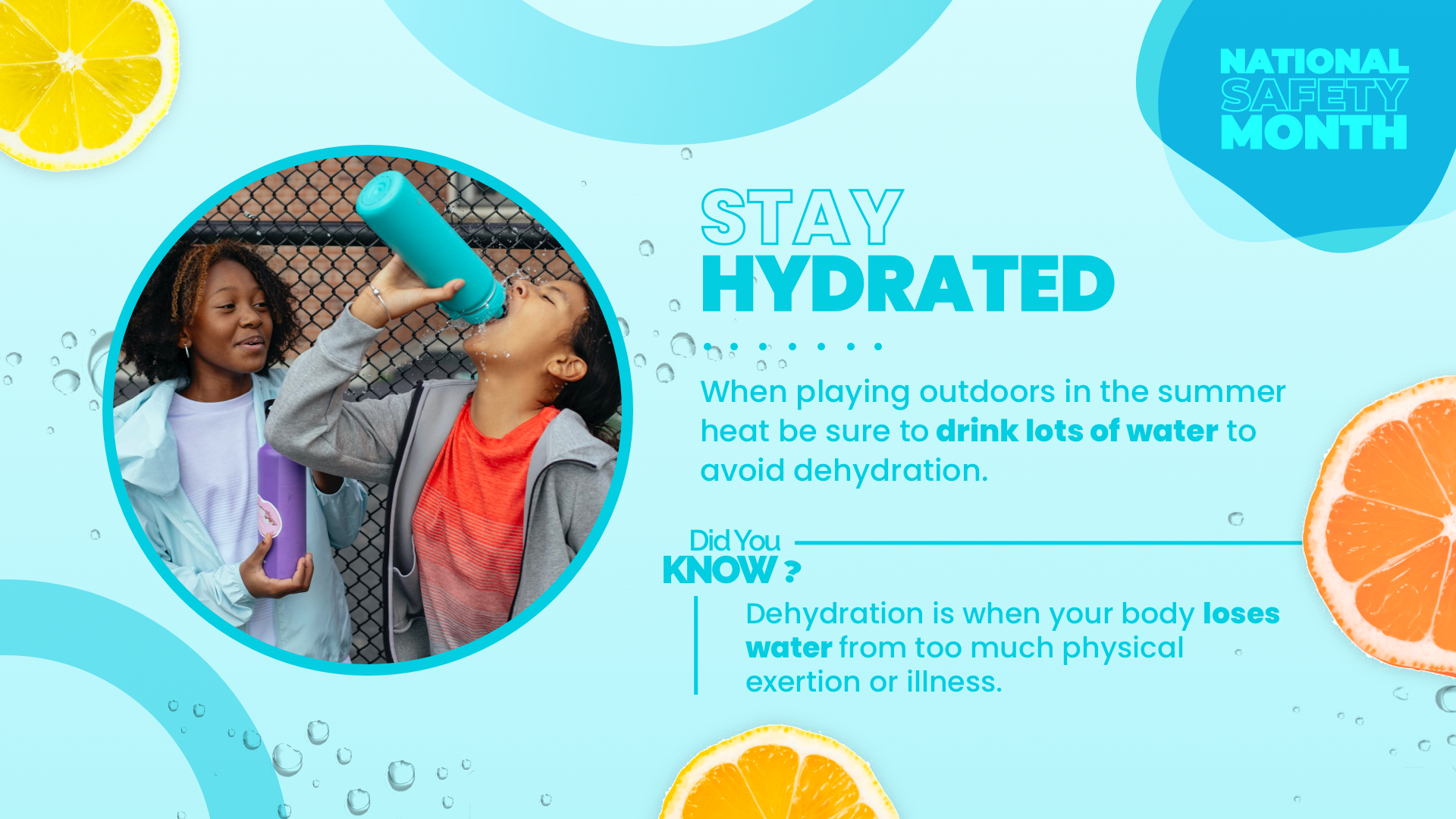 stay hydrated digital signage template
