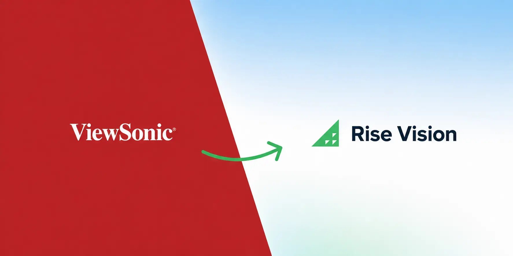 switch from viewsonic to rise vision