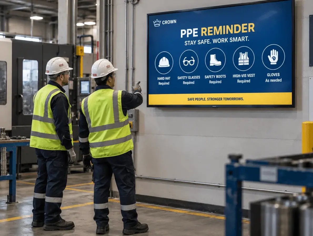 PPE Reminders Near Restricted Areas