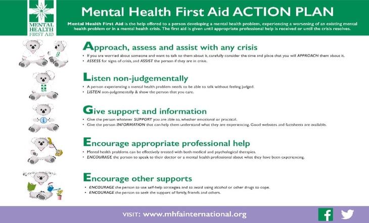 ALGEE Mental Health First Aid Action Plan
