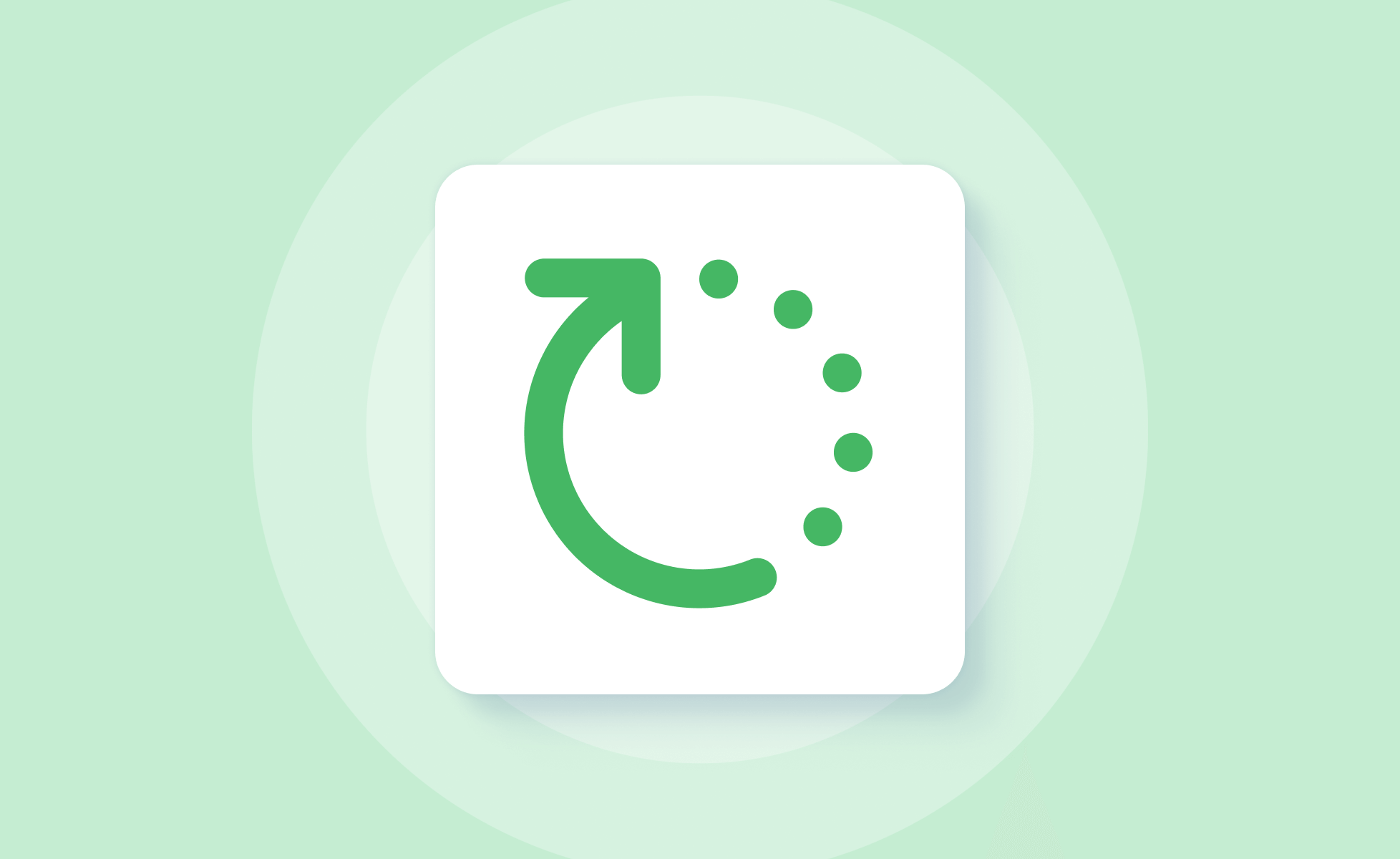 Auto-updating Templates icon on green background
