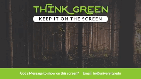 Think Green Digital Signage Template