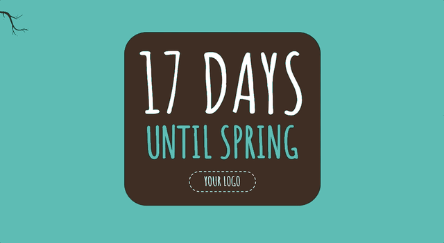 Spring Countdown DiIgital Signage Template