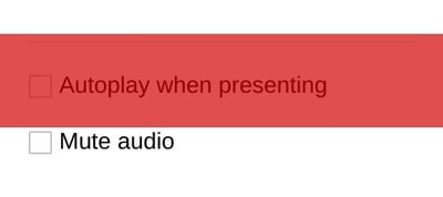 Autoplaying a video in Google Slides