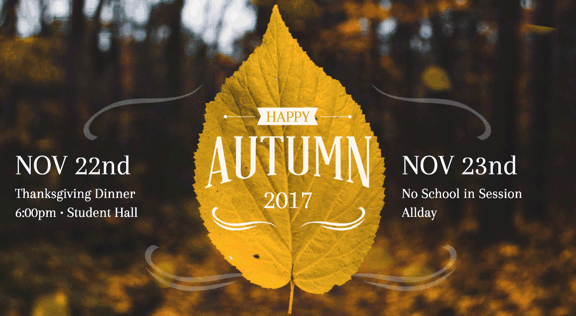 Rise Vision Digital Signage Content Example Fall 01 Rise Vision Digital Signage Content Example Fall 01