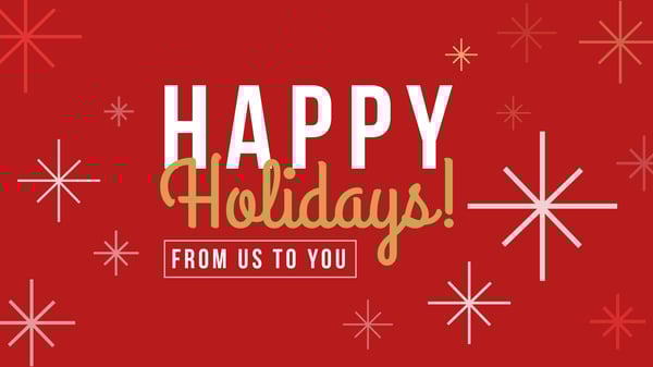 happy holidays digital signage template