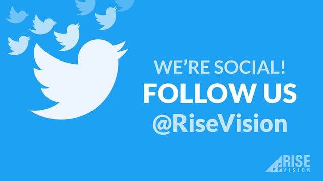Rise Vision Twitter Digital Signage Template