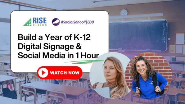 Build a Year of K-12 Digital Signage & Social Media in 1 Hour ft. Andrea Gribble from #SocialSchool4EDU