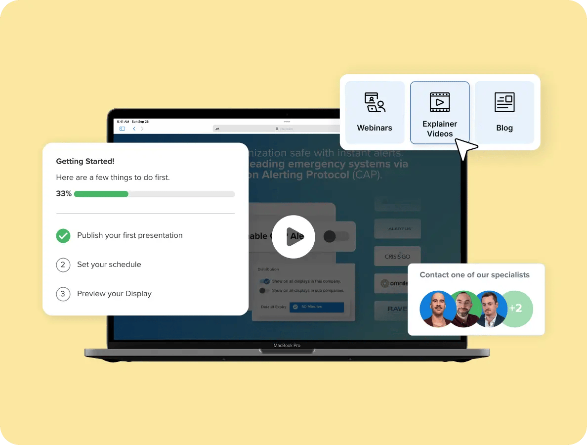 Rise Vision offers comprehensive resources