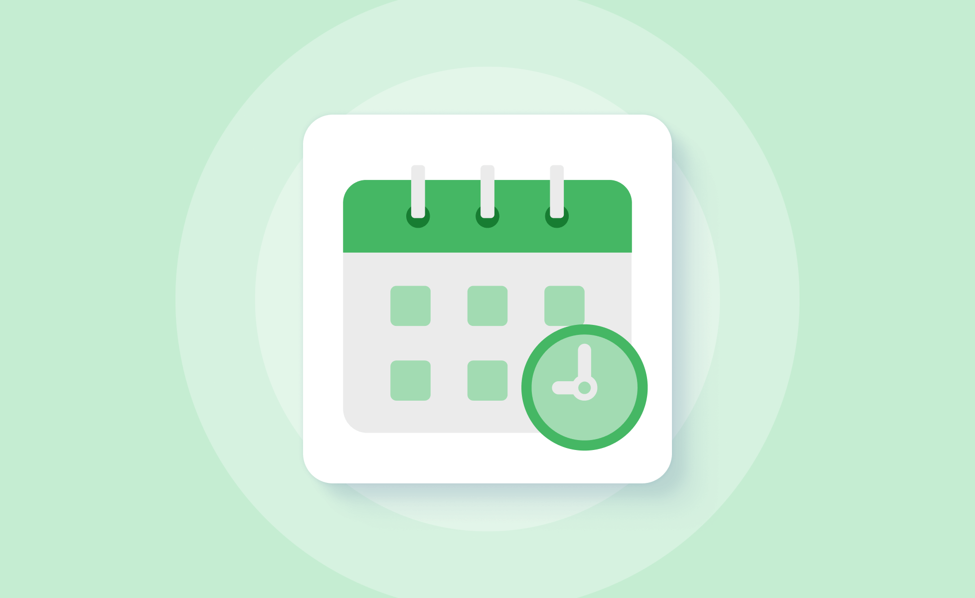 Count Up icon on green background