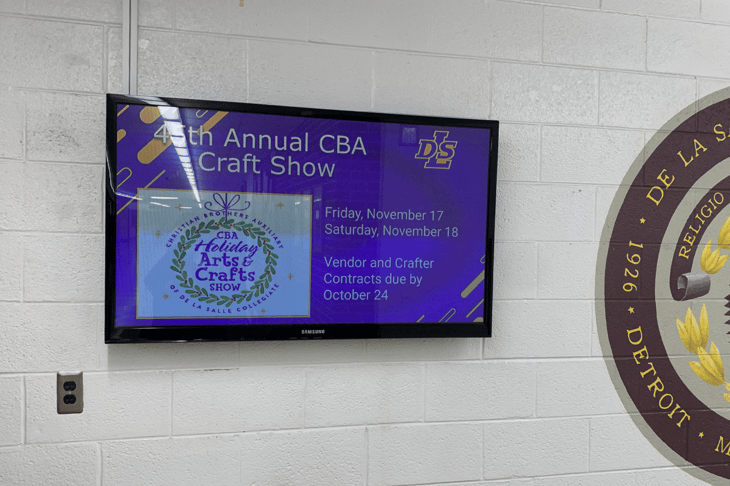 Craft Show digital sign