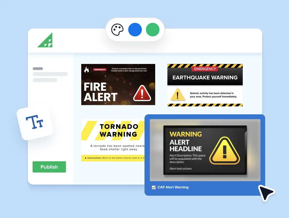 Cusomtizable digital signage templates from Rise Vision