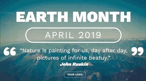 Earth Month Digital Signage