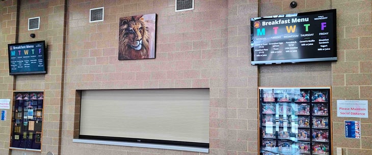 High School Digital Signage Example