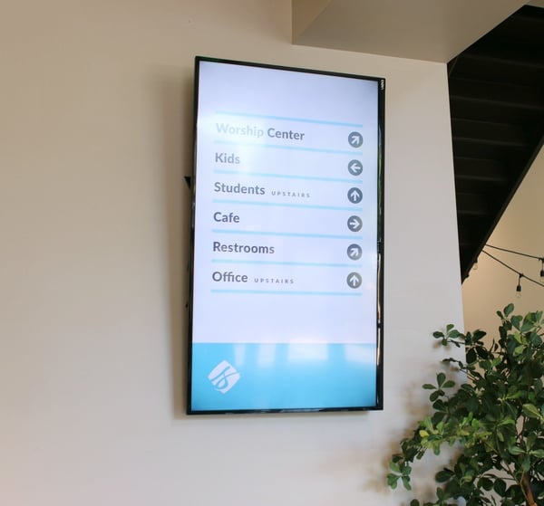 Digital Signage Wall Church Directory