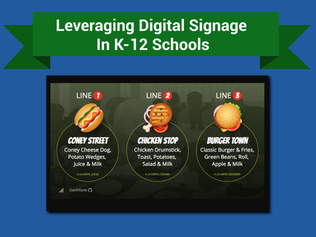 k-12 school digital signage