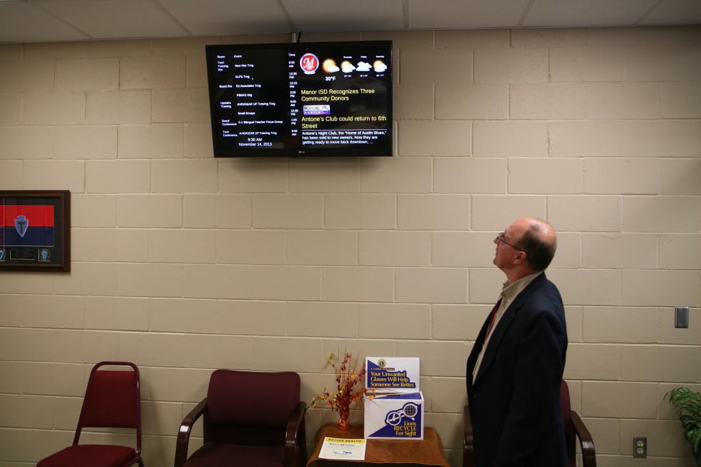 k-12 school digital signage in real life