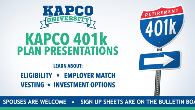kapco university digital signage 401k plan