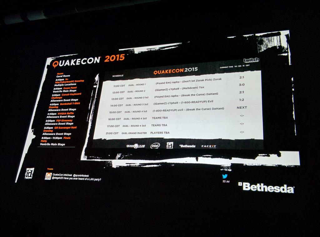 QuakeCon Digital Signage Animated