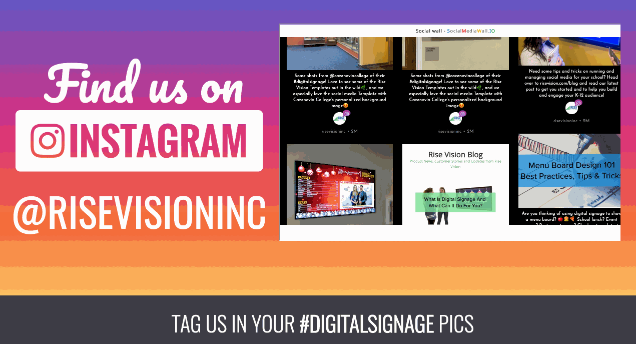 Instagram Wall: How to Use Digital Signage to Share Your Instagram Feed