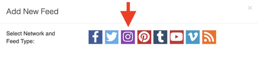 Select the Instagram logo