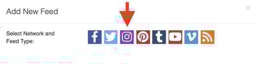 Select the Instagram logo