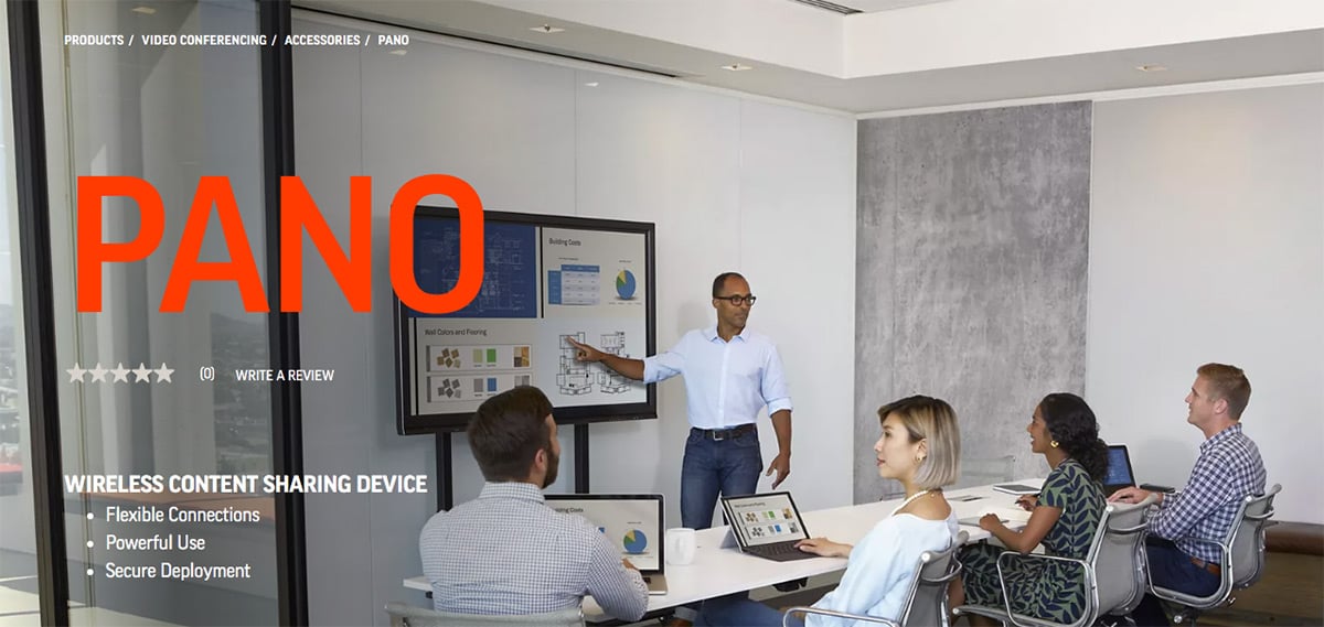 Polycom Pano homepage