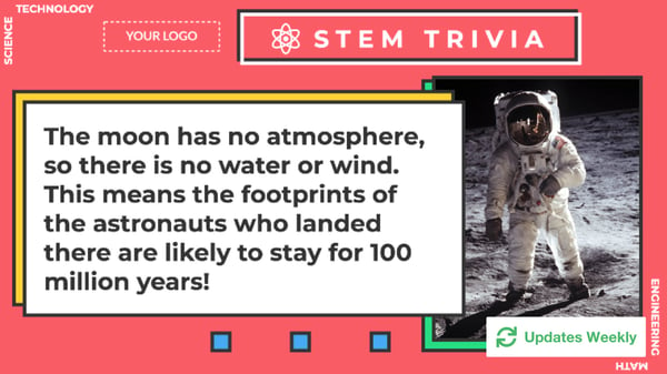 STEM Trivia Digital Signage