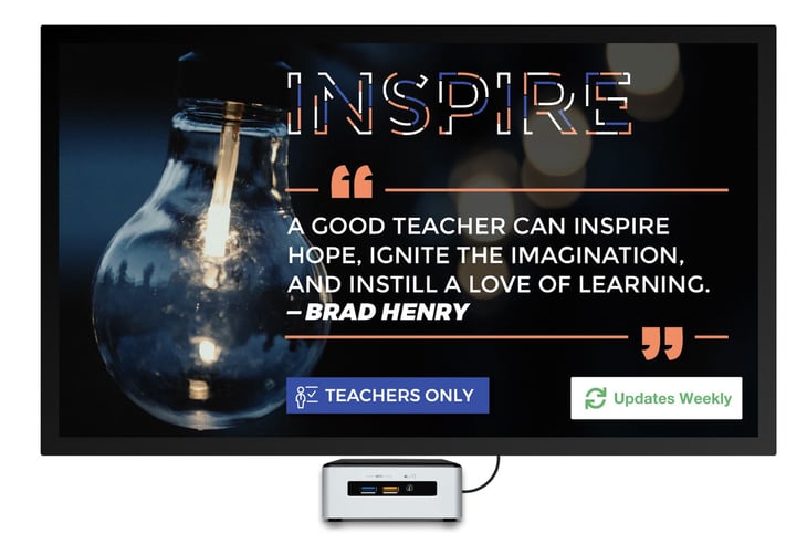 A good teacher can inspire hope, ignite the imagination, and install a love of learning. - Brad Henry School Social Media How to Build and Engage Your K-12 Audience and Keep Students and Staff Informed