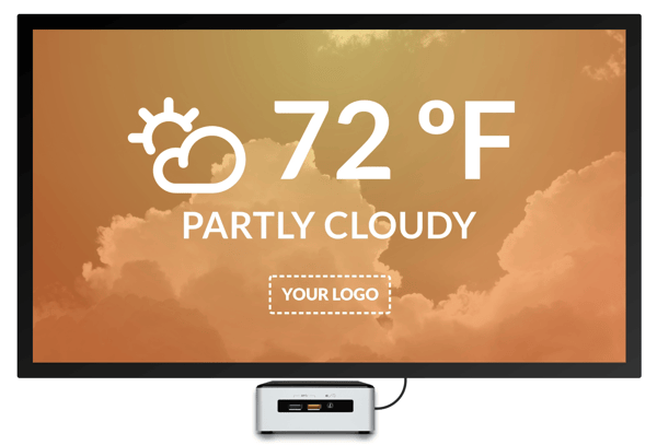 Digital Signage Daily Weather Template