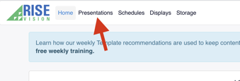 Rise Vision Presentations