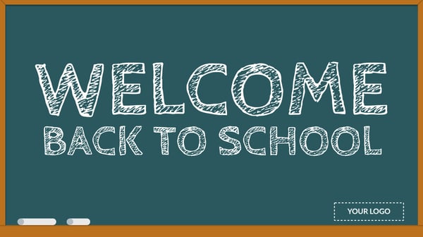Welcome Back to School digital signage template