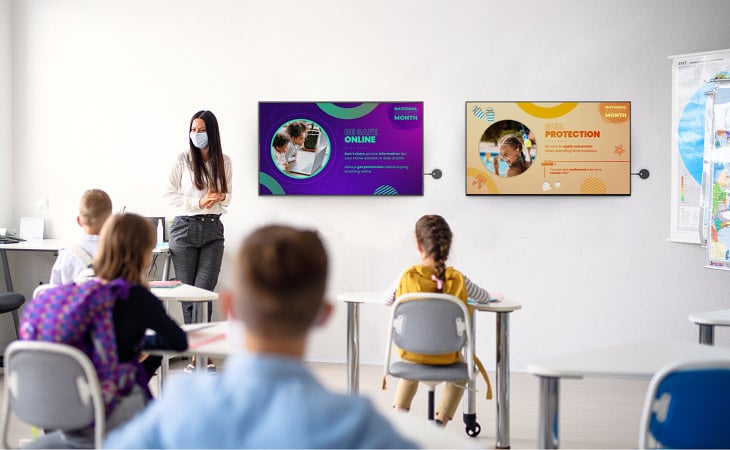 airtame rise vision safety messaging classroom