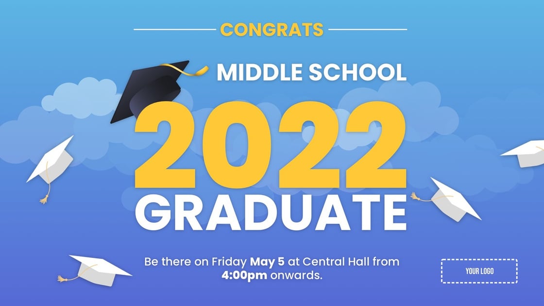 announcement-graduation-digital-signage-template