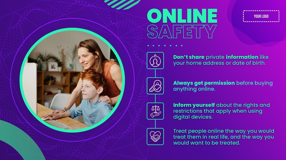announcement-online-safety-digital-signage-template