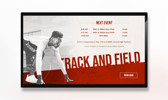 announcement-track-and-field-digital-signage-template