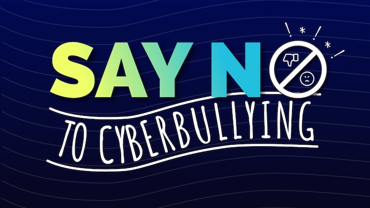 anti bullying poster say no to cyberbullying