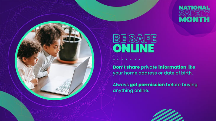 be safe online digital signage