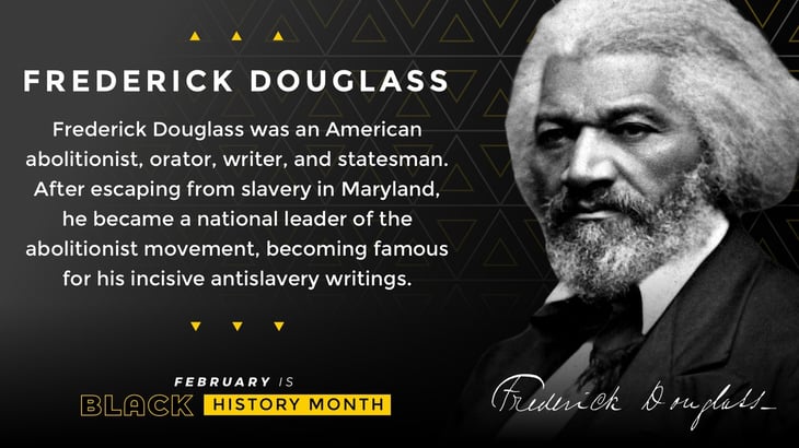 Black History Month Poster Frederick Douglass