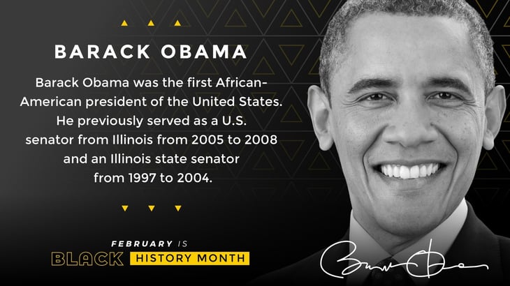 Black History Month Posters Barack Obama