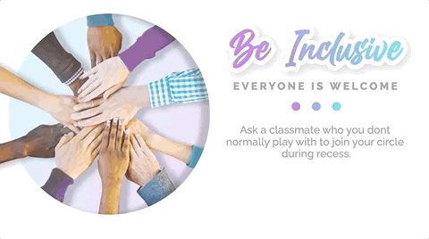 Be inclusive and be positive digital signage template