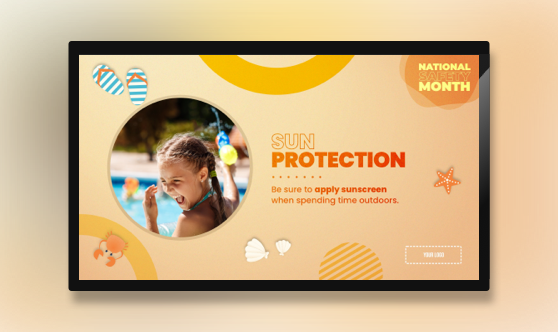 campaign-safety-month-sun-signage-template