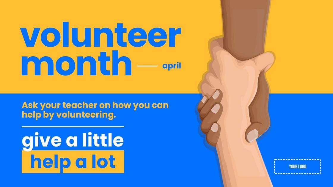 campaign-volunteer-month-signage-template