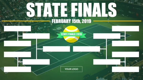 State finals bracket digital signage template