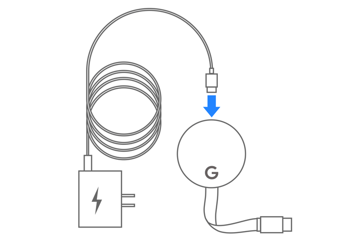 connect power to chromecast