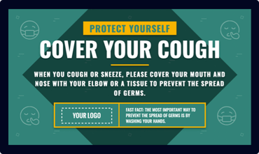 Cover Your Cough Digital Signage Template