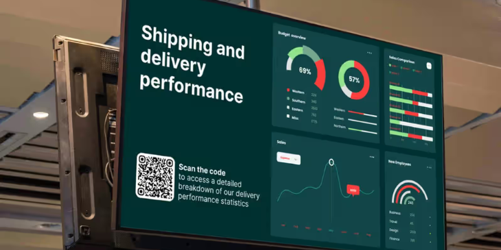 data signage for logistics