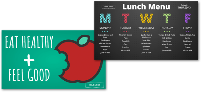 digital menu boards for schools