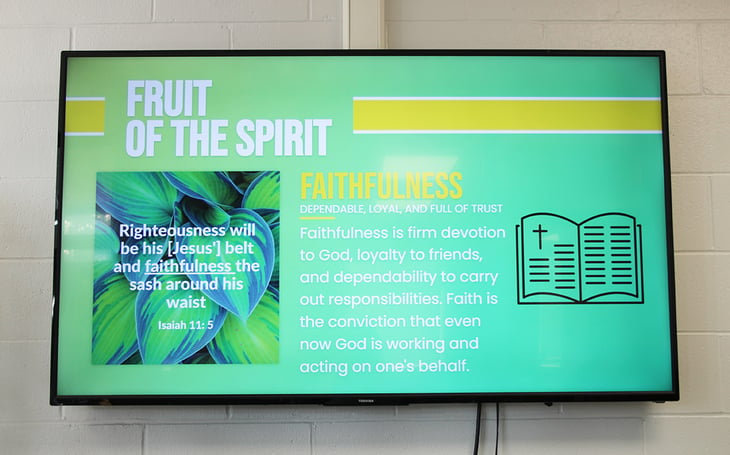 faithfulness digital signage