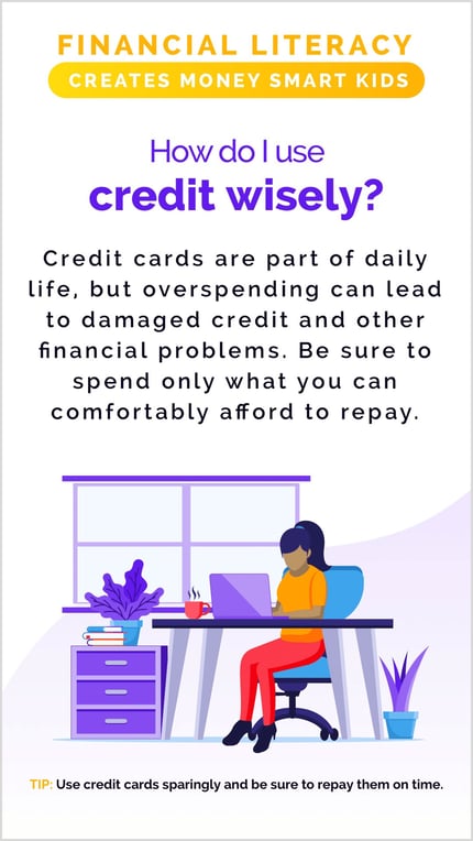 financial literacy poster use credit wisely rise vision